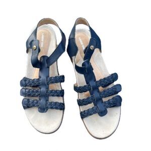 LANDS’END -Navy blue women's sandals size US 9.5